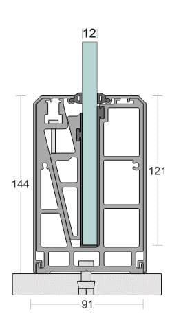 SD 13 Bracket with Cover System for Aluminum Glass Railing Installation, Premium Support Bracket for Balcony and Staircase, Durable Finish, Easy Fitting for Modern Projects